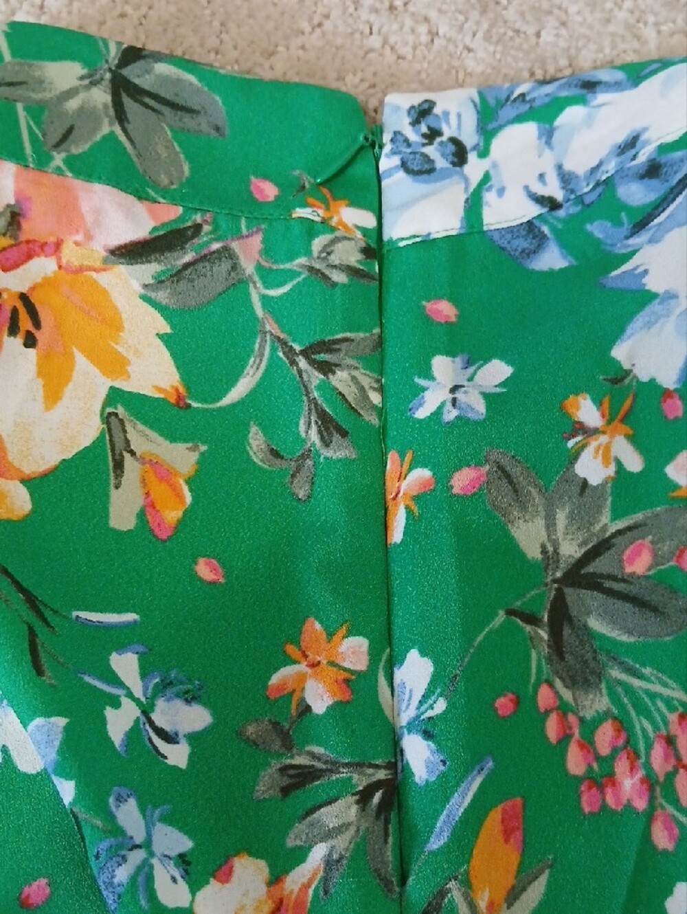 LOFT Floral A-Line Skirt - Picture 6 of 10